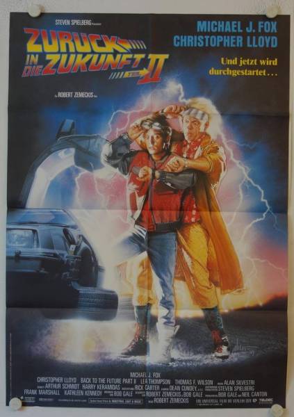 Zurück in die Zukunft Teil II originales deutsches A0-Filmplakat